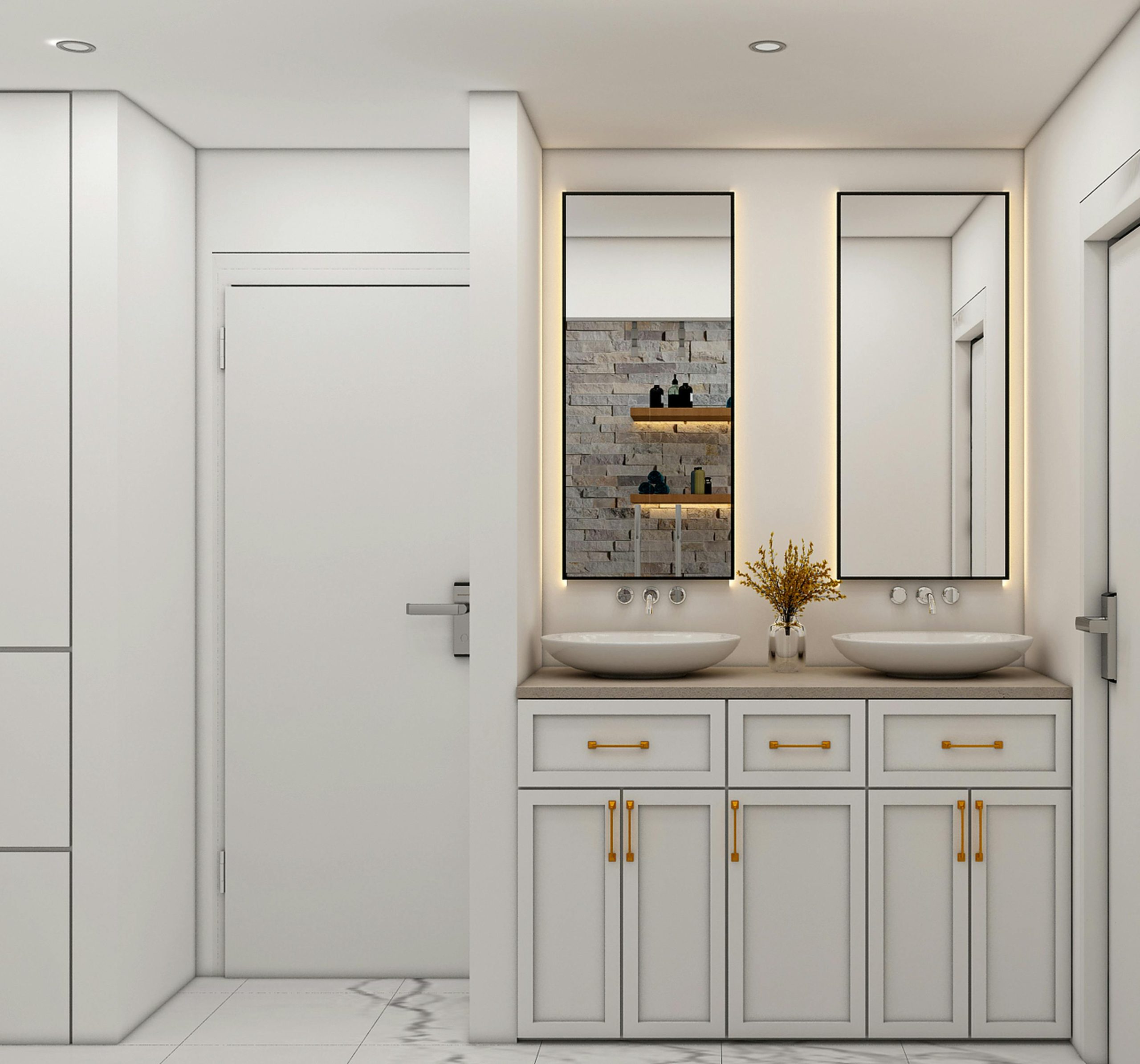 Salle de bain budget limité aménagement