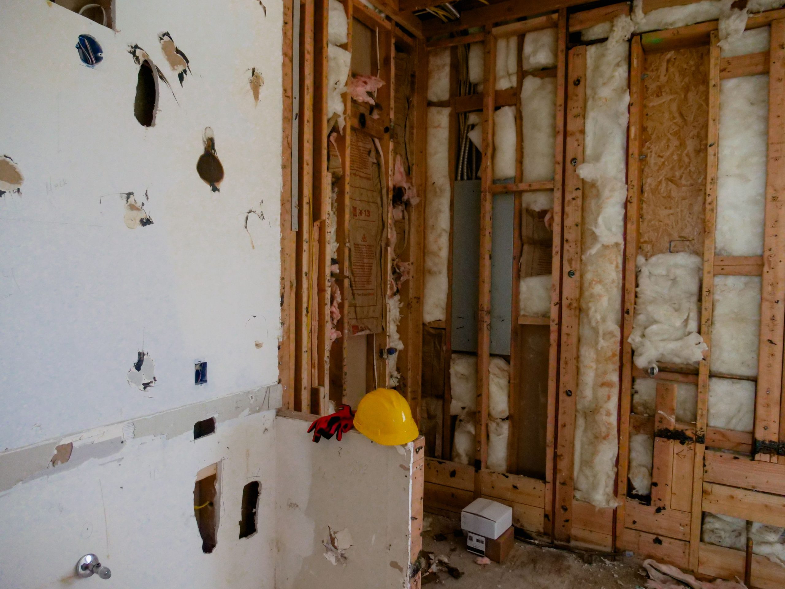 Intérieur en travaux de rénovation